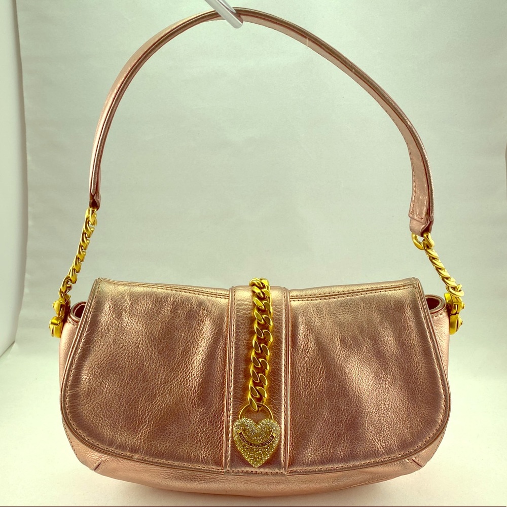 🌹 Rare Rose Gold Juicy Couture Metallic Leather✨